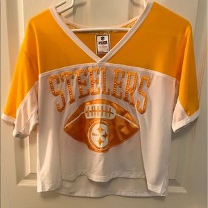 Steelers Jersey Crop Top
